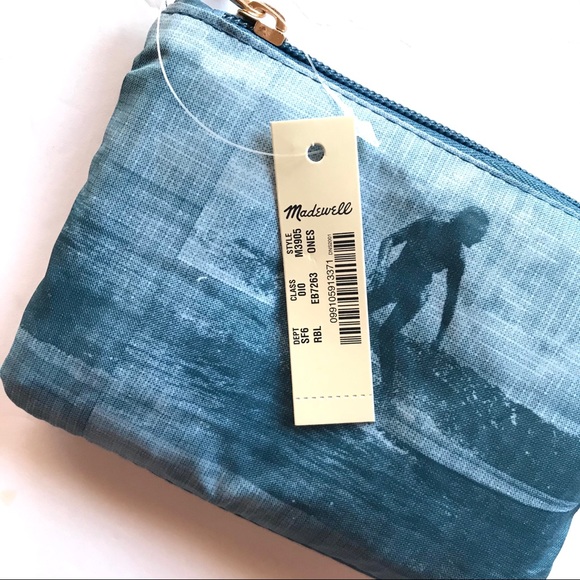 NWT Madewell Recycled Reusable Tote in Wave Rider - Picture 7 of 7
